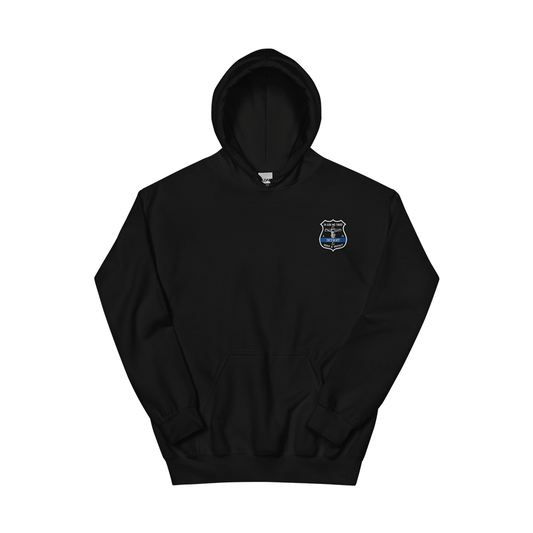 Crucifix Detroit Police Badge - Adult Hoodie