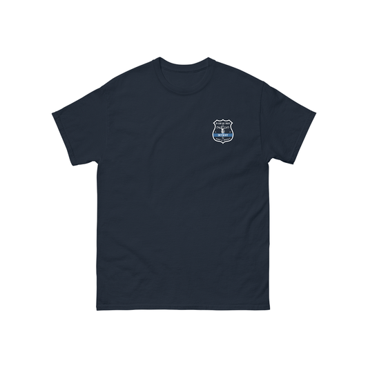 Crucifix Detroit Police Badge - Adult Tee